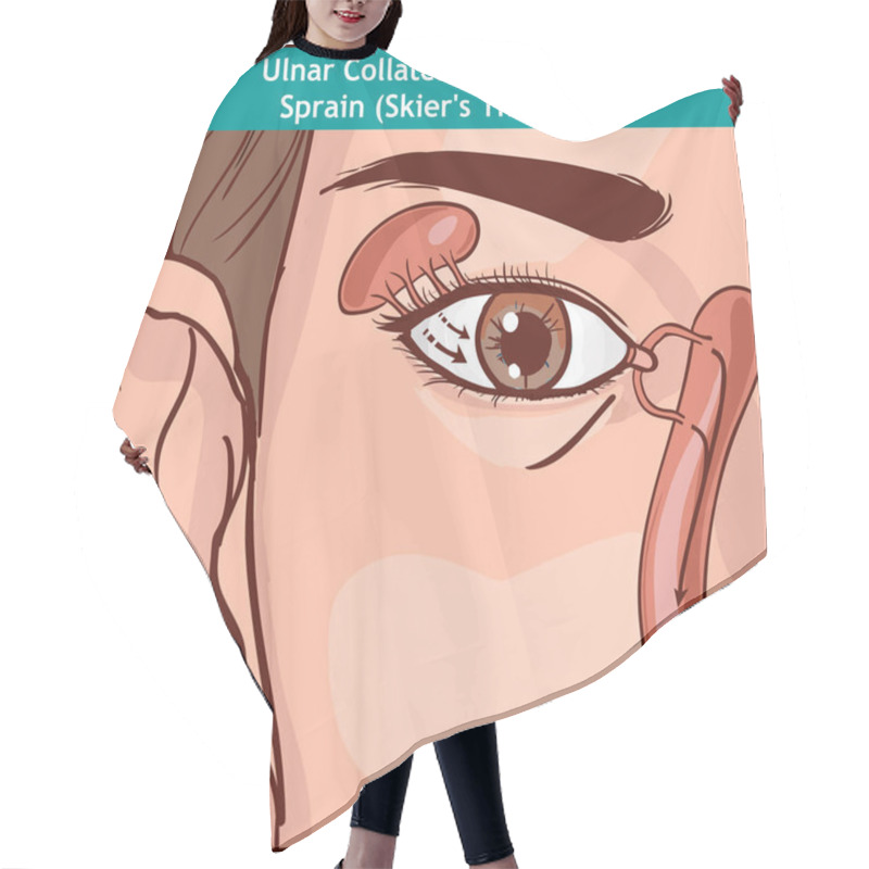 Personality  Vector Illutration, Anatomy Of The Lacrimal Apparatus Hair Cutting Cape