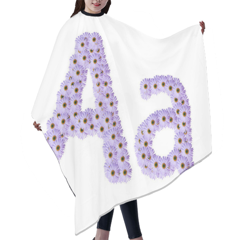 Personality  Flower Alphabet Hair Cutting Cape