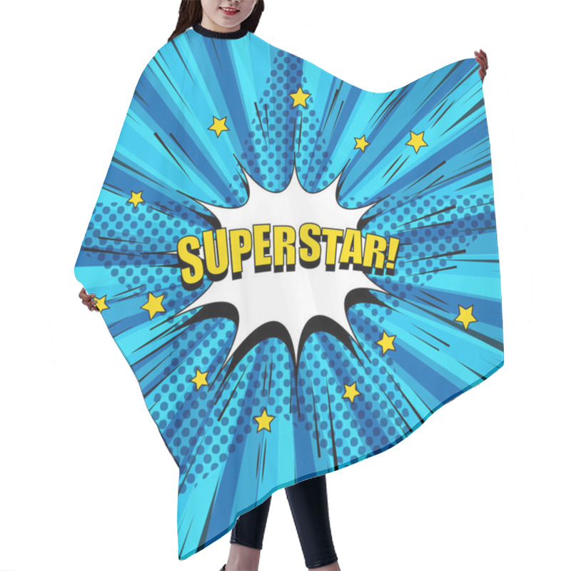 Personality  Comic Superstar Bright Concept Hair Cutting Cape