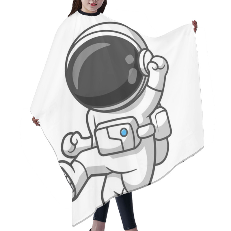 Personality  Cute Astronaut Themed Vector Design Suitable For A Children's Book Cover Hair Cutting Cape