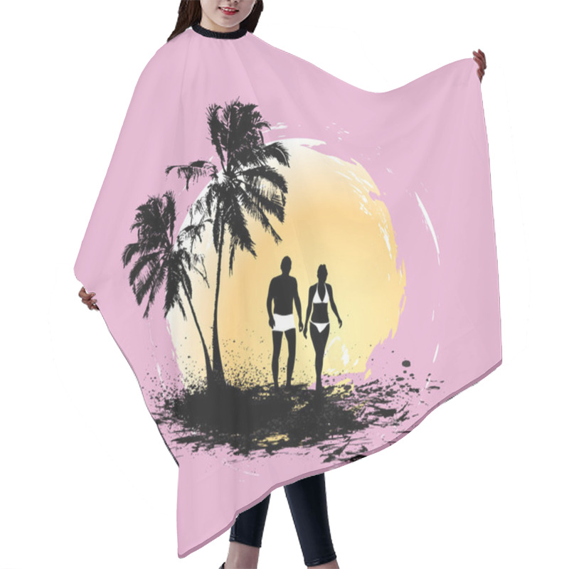 Personality  Summer Holiday Hair Cutting Cape