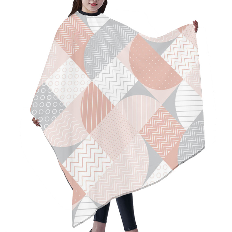 Personality  Striped Diagonal Geometric Seamless Pattern Hair Cutting Cape