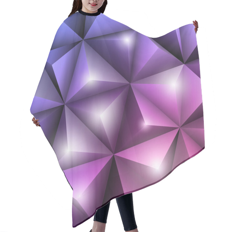 Personality  3D Geometric Pattern Hair Cutting Cape