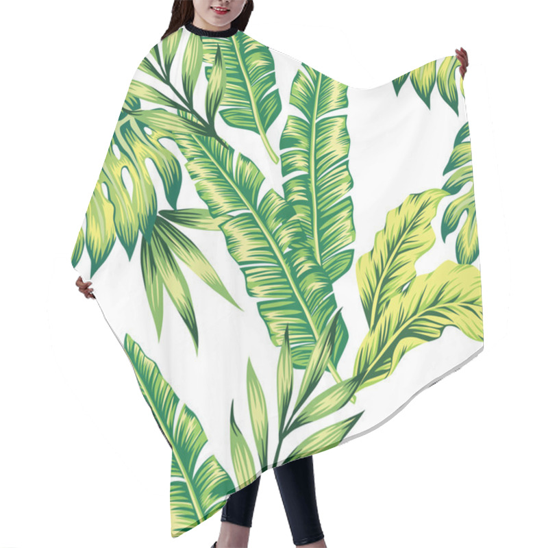 Personality  Tropical Plants Seamless Background Hair Cutting Cape