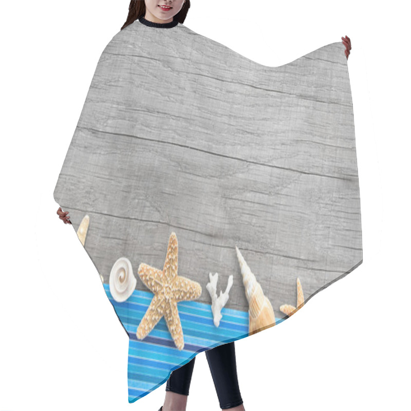 Personality  Seashells And Starfishes Hair Cutting Cape