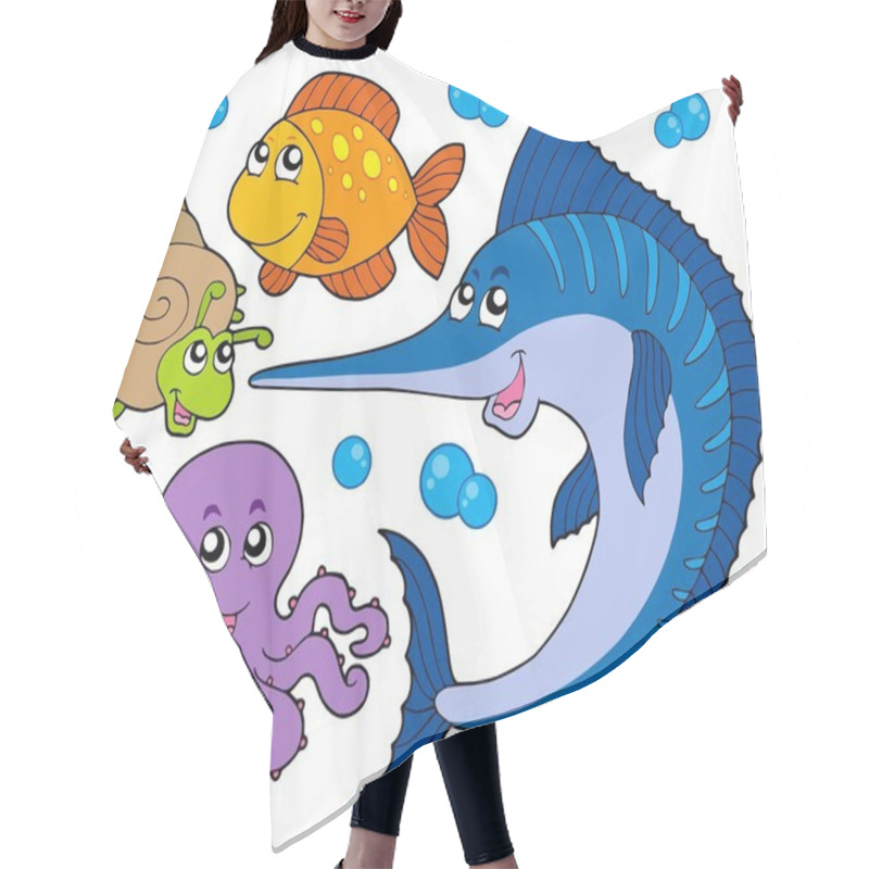 Personality  Aquatic Animals Collection 3 Hair Cutting Cape