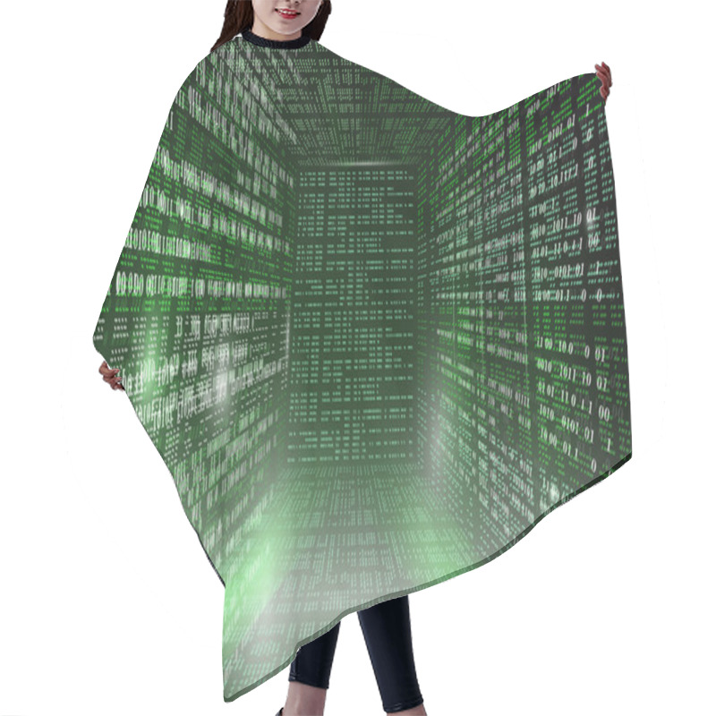 Personality  Matrix Background Hair Cutting Cape