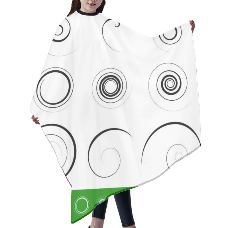 Personality  9 Different Circular Shapes. Hair Cutting Cape