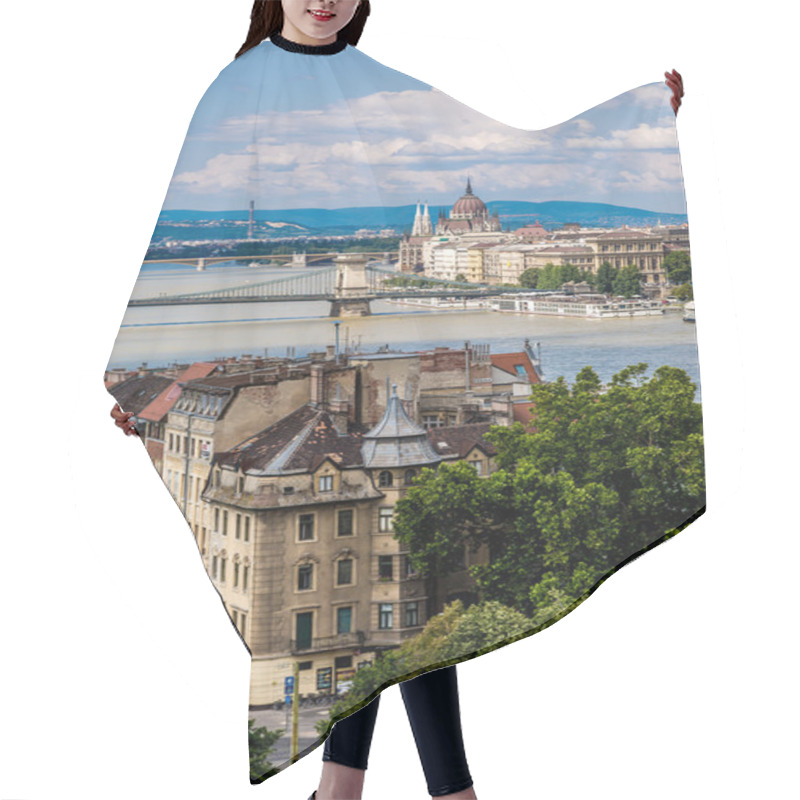 Personality  Chain Bridge And Hungarian Parliament, Budapest, Hungary Hair Cutting Cape