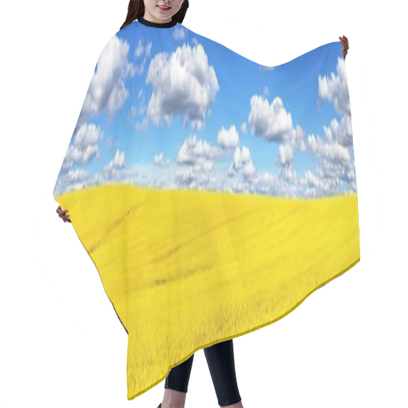 Personality  Field Of Rapeseed, Canola Or Colza Hair Cutting Cape