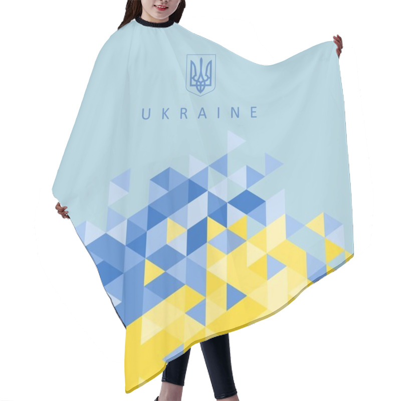 Personality  The National Symbol Of The Ukraine - Abstract Background Hair Cutting Cape