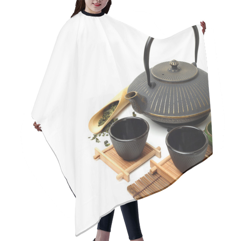 Personality  Tea Set Hair Cutting Cape