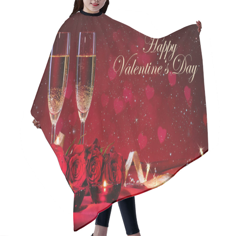 Personality  Valentines Day Background Hair Cutting Cape