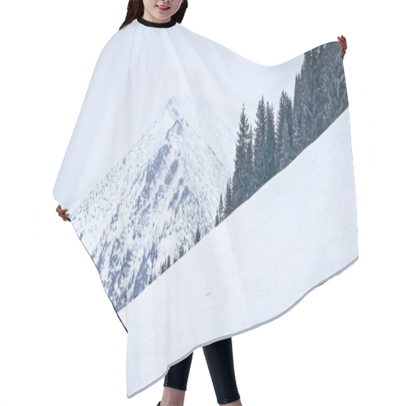 Personality  Snowy Winter At Tatra Mountains In Poland Hair Cutting Cape