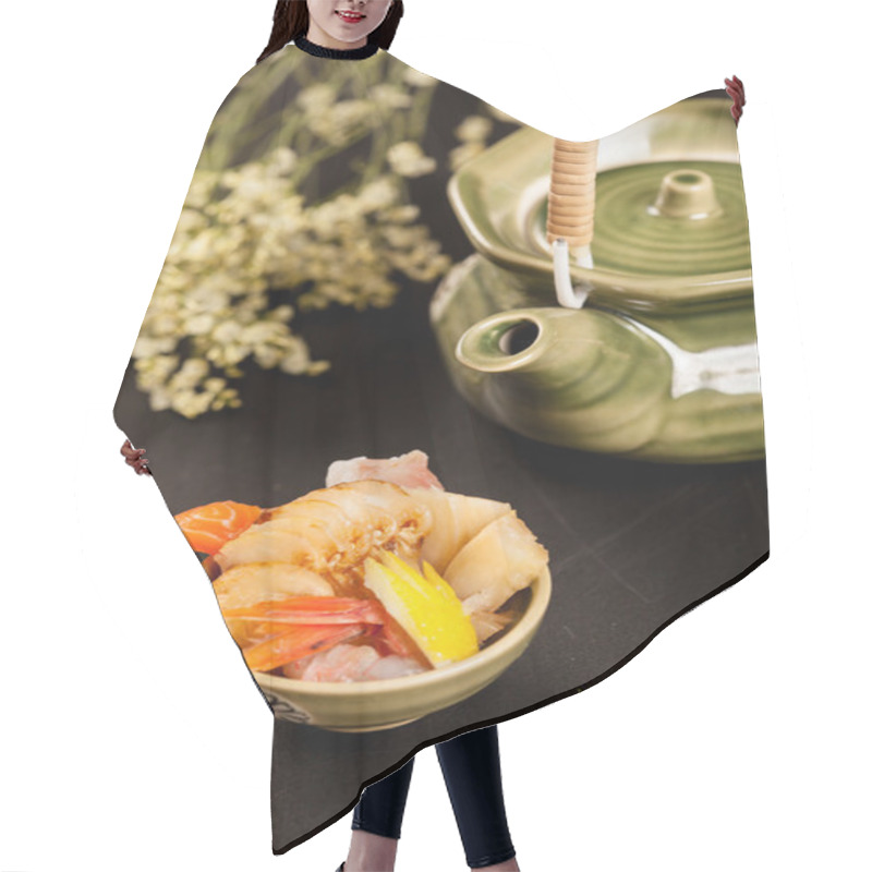 Personality  Japanese Food Material Hair Cutting Cape