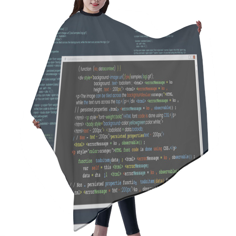 Personality  Web Design And Programming Interface  Hair Cutting Cape