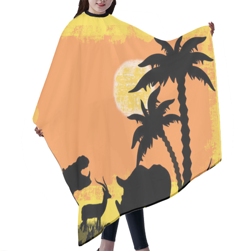 Personality  African Safari Theme Hair Cutting Cape