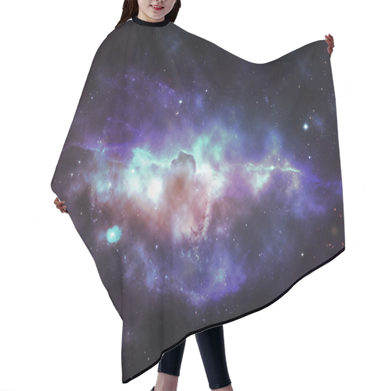 Personality  Solar System Or Space Clouds Hair Cutting Cape