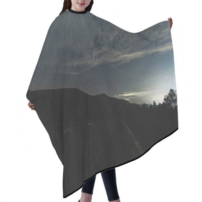 Personality  Stars Shine In Dark Forest At Night  Hair Cutting Cape