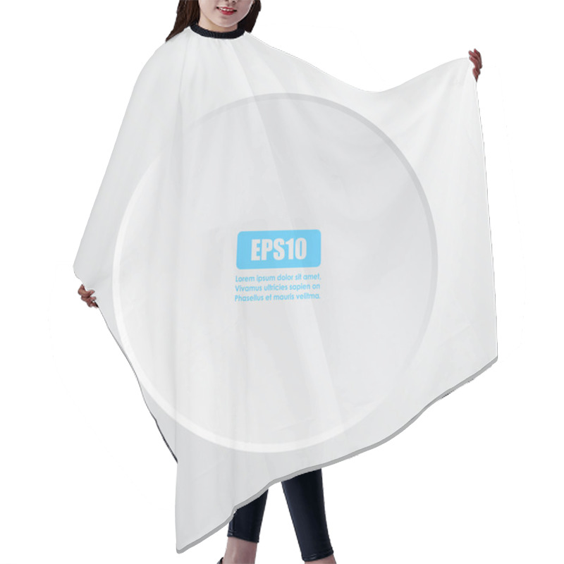 Personality  Minimalistic Abstract Text Circle Hair Cutting Cape