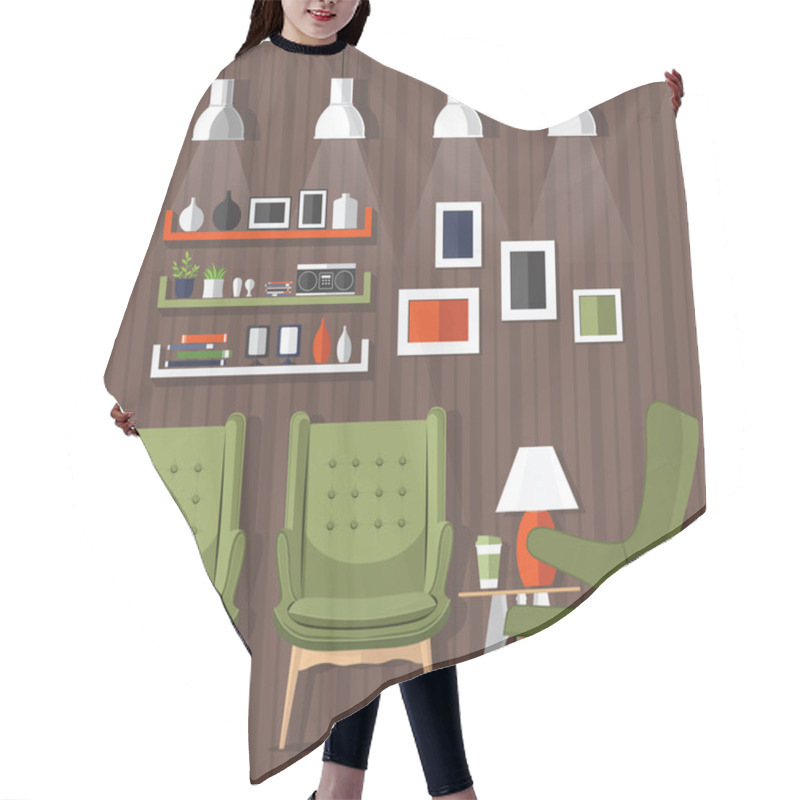 Personality  Room Design Modern Hair Cutting Cape