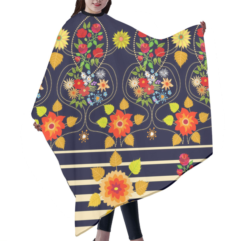 Personality  Bright Autumn Lawn. Hair Cutting Cape