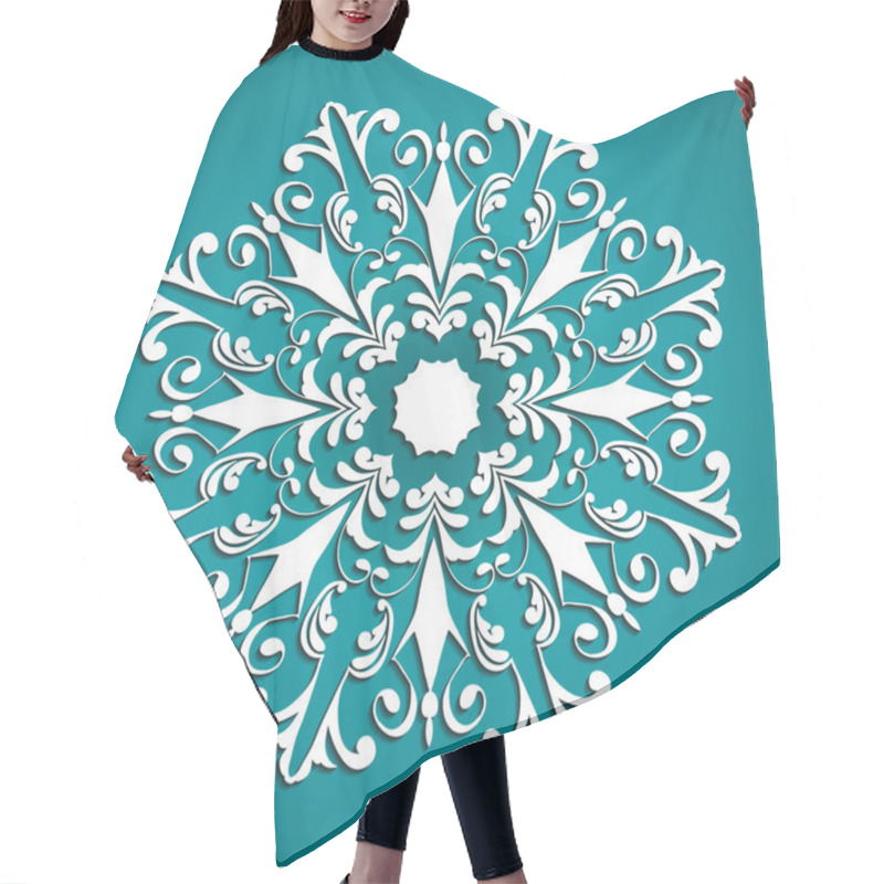 Personality  Mandala Decorative Element Hair Cutting Cape