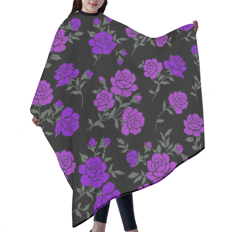 Personality  The Illustration Of Rose Hair Cutting Cape