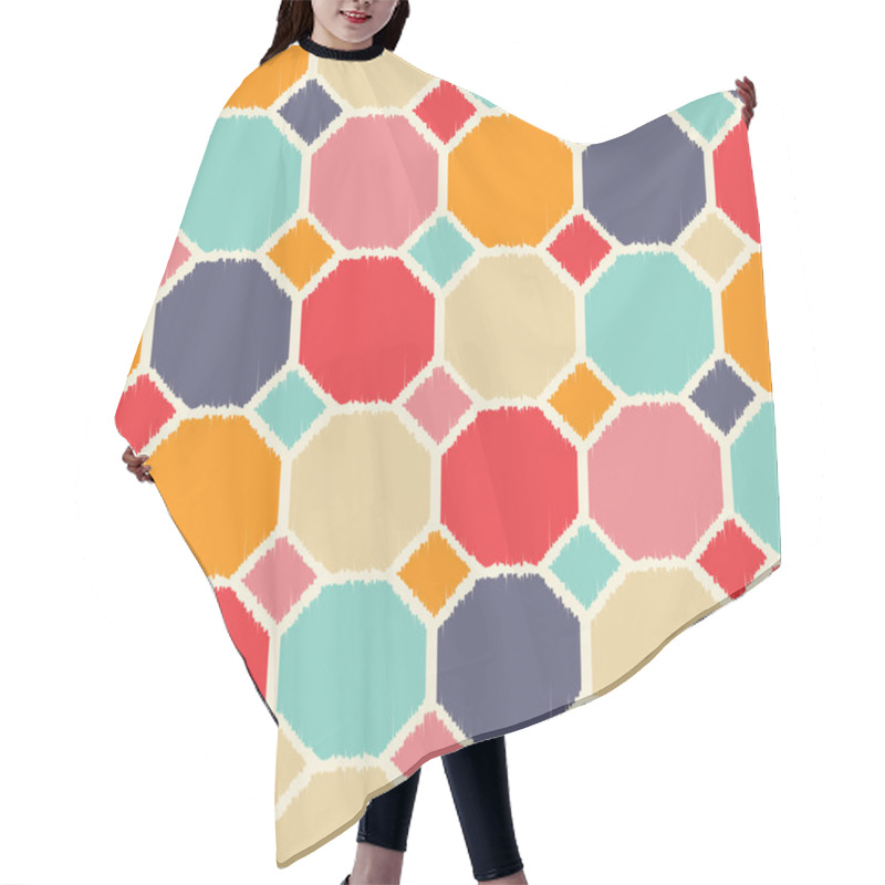 Personality  Geometric Pattern Tiles Hair Cutting Cape