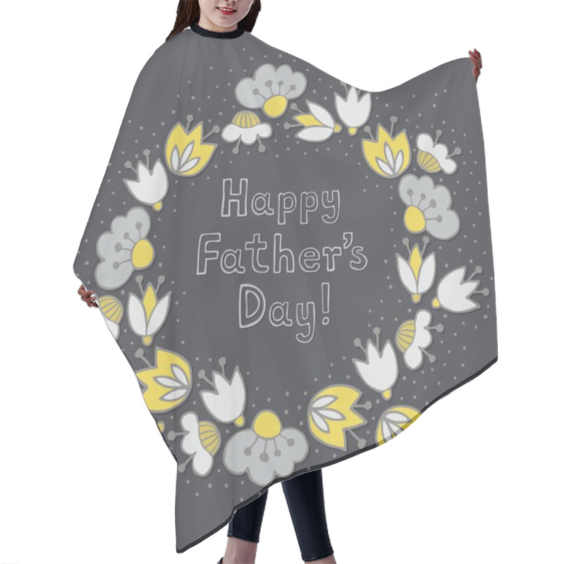 Personality  Father's Day Greeting Card Hair Cutting Cape