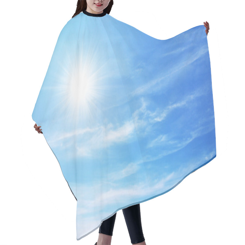 Personality  Blue Sky Hair Cutting Cape