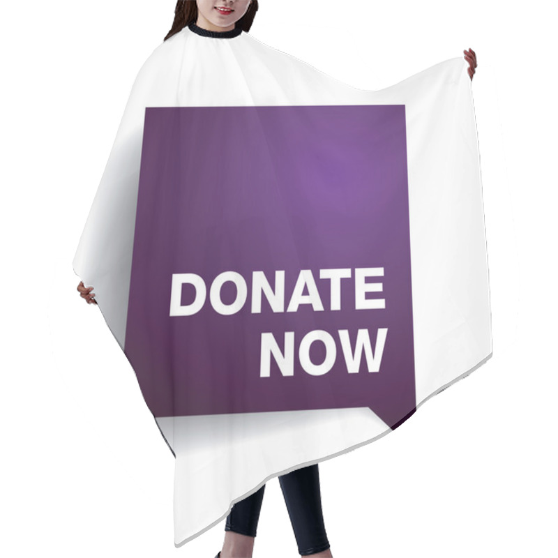 Personality  Donate Button Or Label Hair Cutting Cape