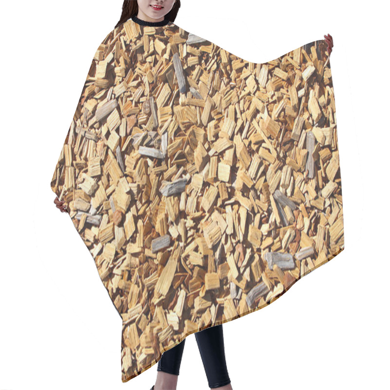 Personality  Wood Mulch Background Hair Cutting Cape