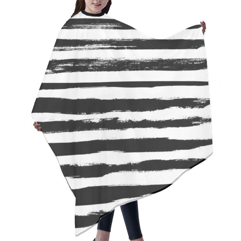 Personality  Hand Drawn Horizontal Stripes Pattern Background Hair Cutting Cape