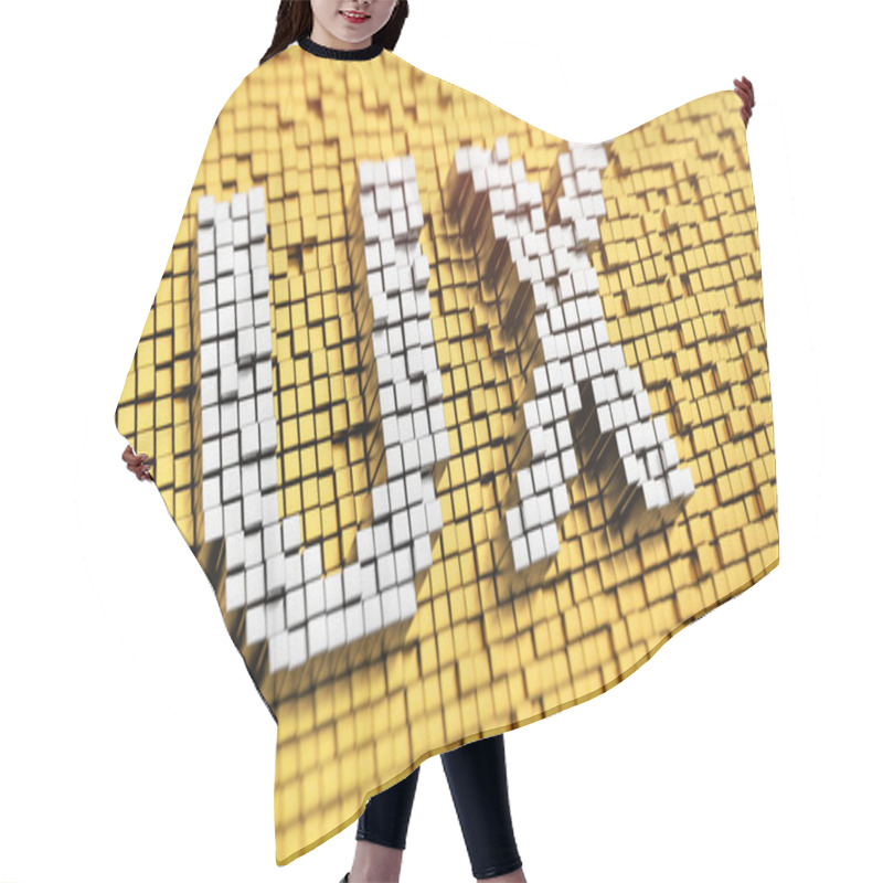 Personality  Pixelated UX Hair Cutting Cape