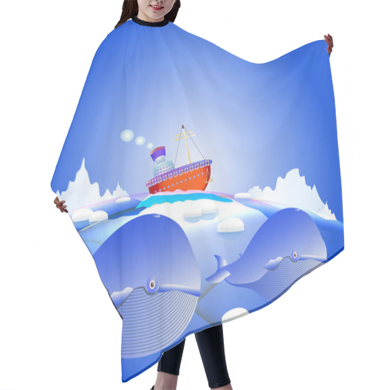 Personality  Arctic Ocean Hair Cutting Cape