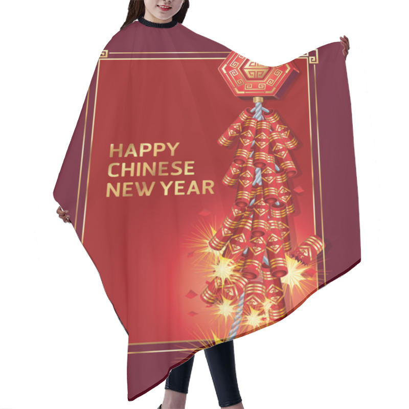 Personality  Chinese New Year Hair Cutting Cape