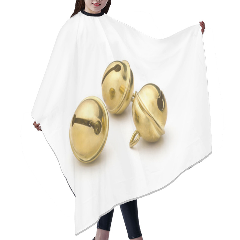 Personality  Three Golden Sleigh Bells Hair Cutting Cape