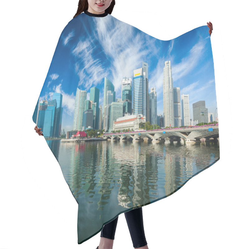 Personality  Singapore Skyscrapers Hair Cutting Cape