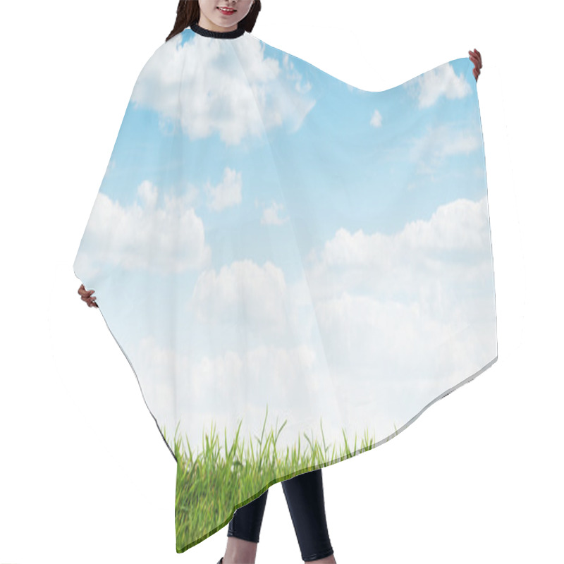 Personality  Green Grass Hair Cutting Cape