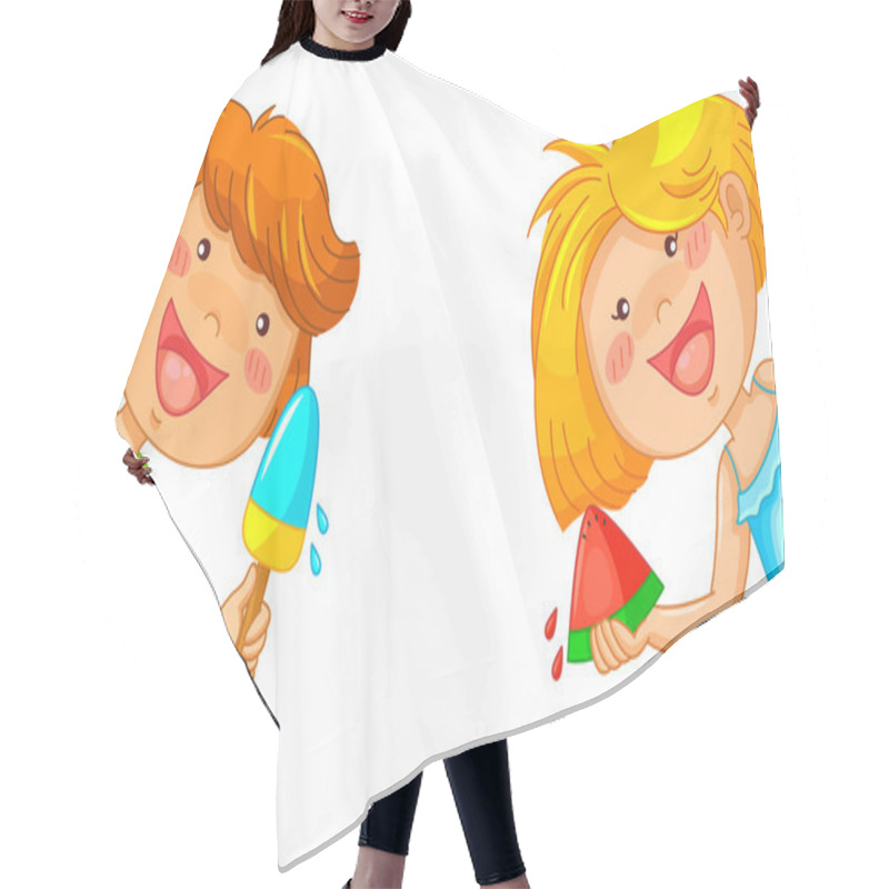 Personality  Summer Snacks Hair Cutting Cape