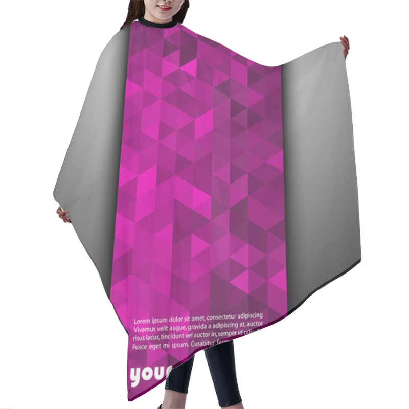 Personality  Abstract Template Background With Triangle Shapes Hair Cutting Cape