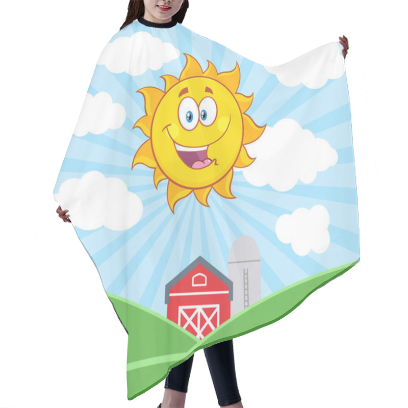 Personality  Sun Cartoon Character  Hair Cutting Cape