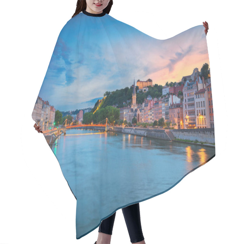 Personality  Lyon. Cityscape Image Of Lyon, France During Sunset. Hair Cutting Cape