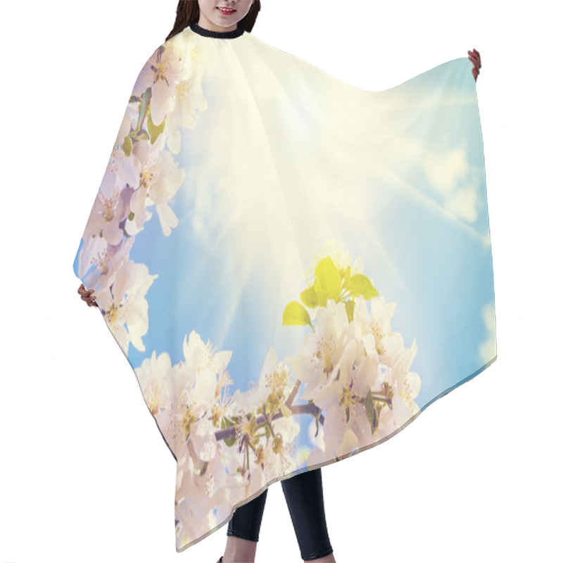 Personality  Branch Of Apple Tree Hair Cutting Cape