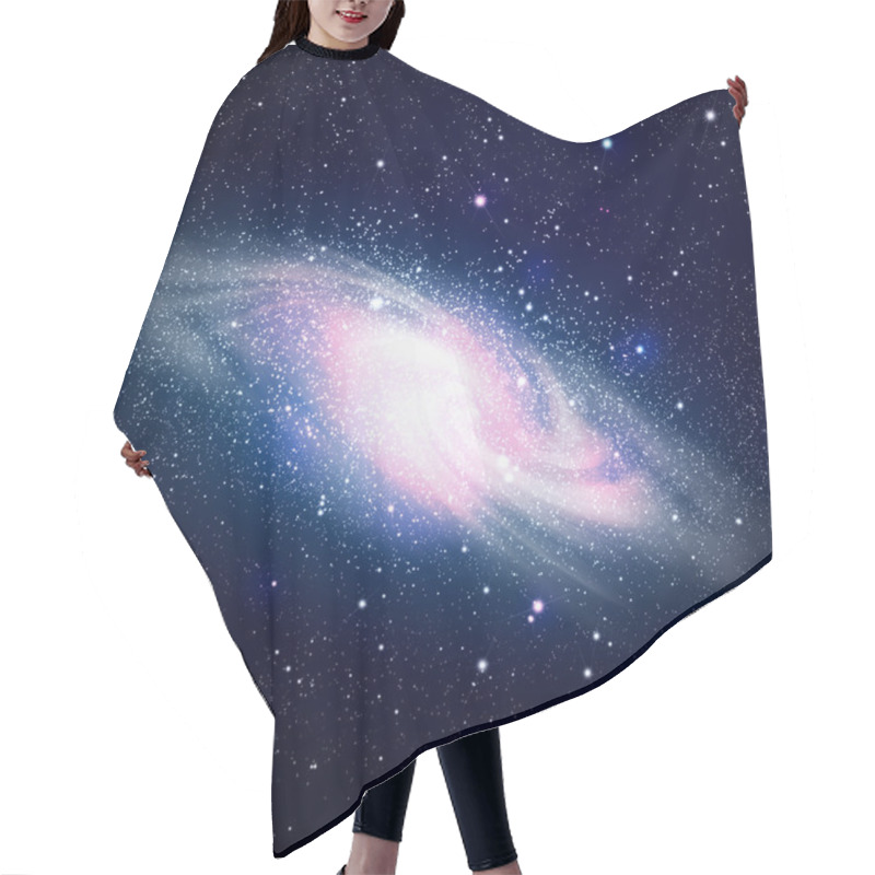 Personality  Space Galaxy Image Hair Cutting Cape