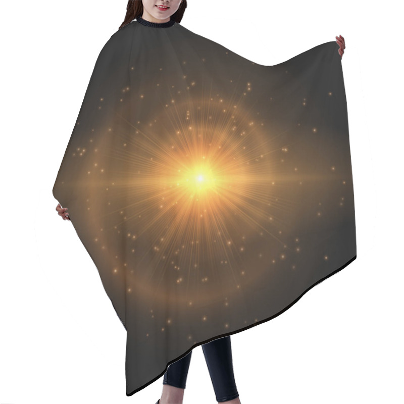 Personality  The Golden Star Explodes In The Sky Hair Cutting Cape