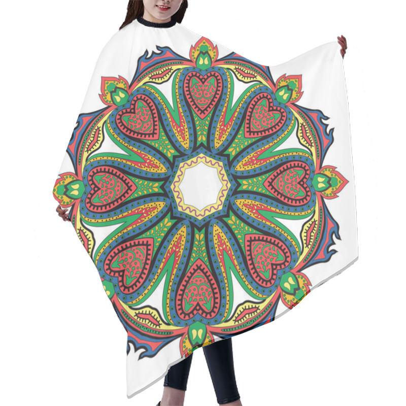 Personality  Hearts Mandala Hair Cutting Cape