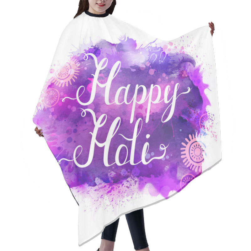 Personality  Happy Holi Festival Banner Hair Cutting Cape