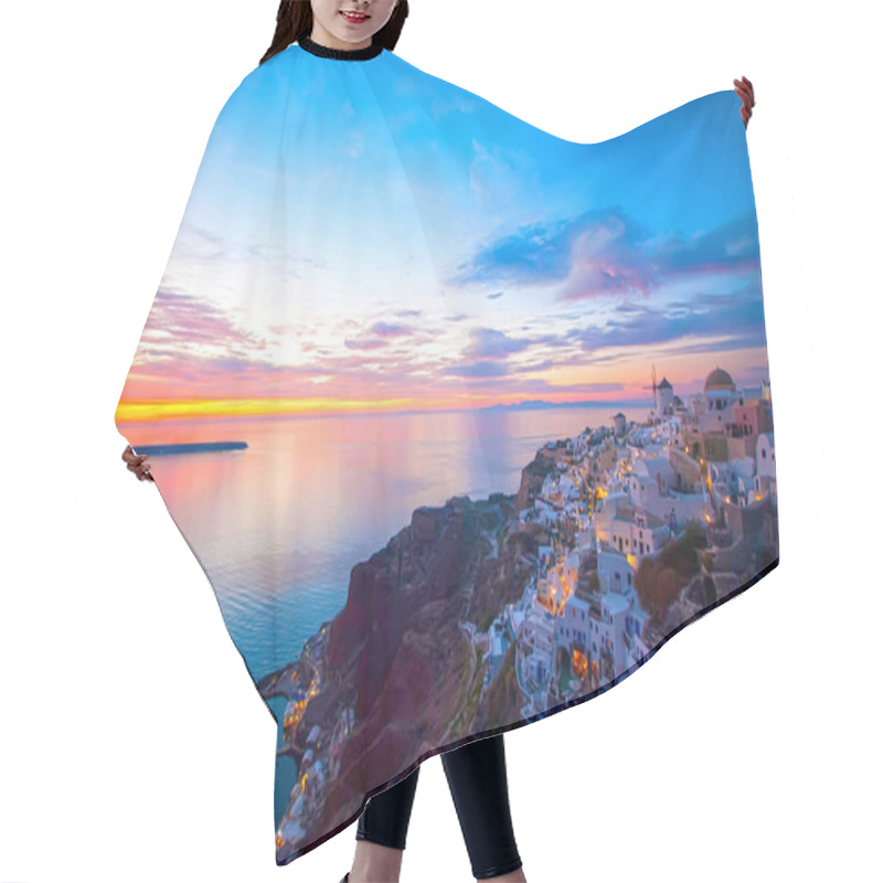 Personality  Santorini Greece Hair Cutting Cape